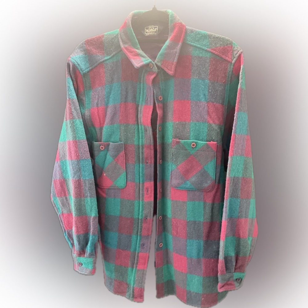 Rare Vintage Woolrich Plaid Shirt Jacket
